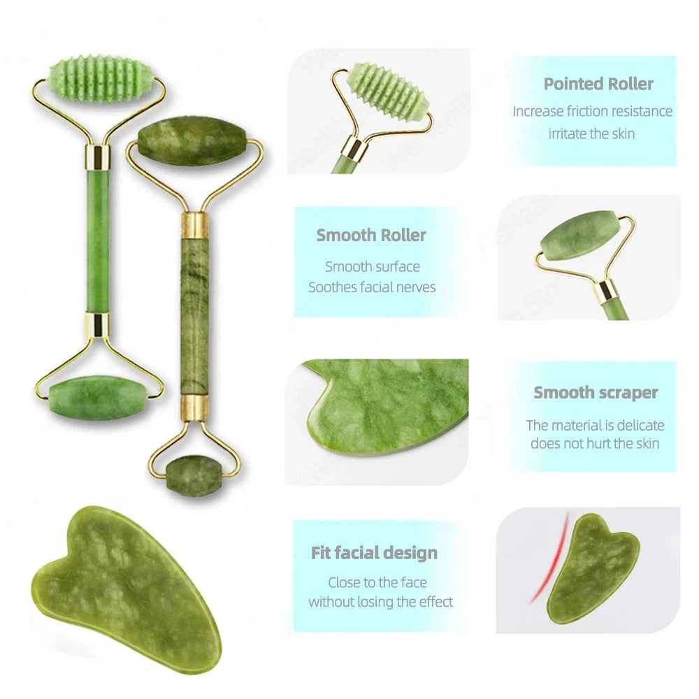 Kit Gua Sha + Rolo de Jade