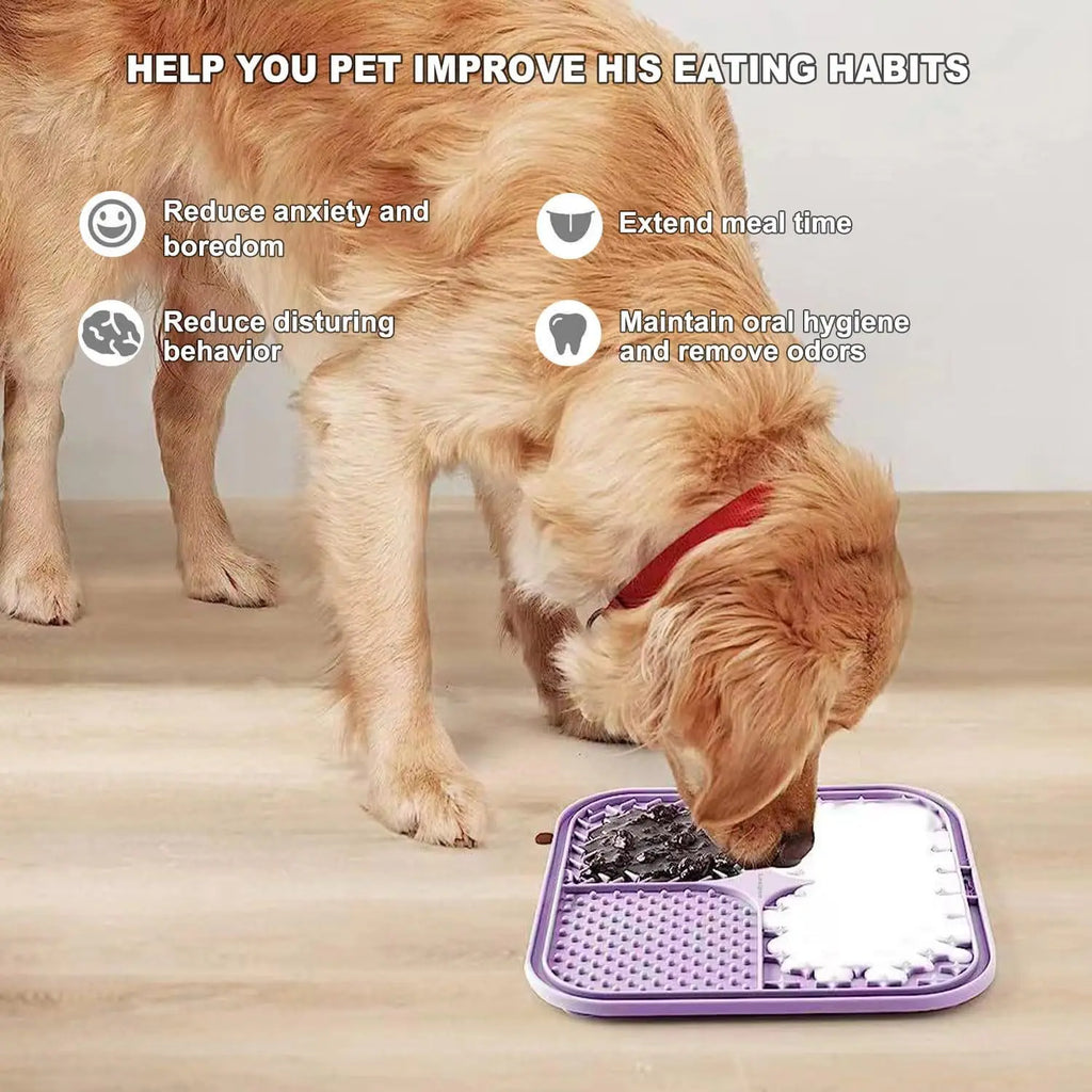 Tapete Comedouro Lick Mat — Antiestresse para Cães e Gatos