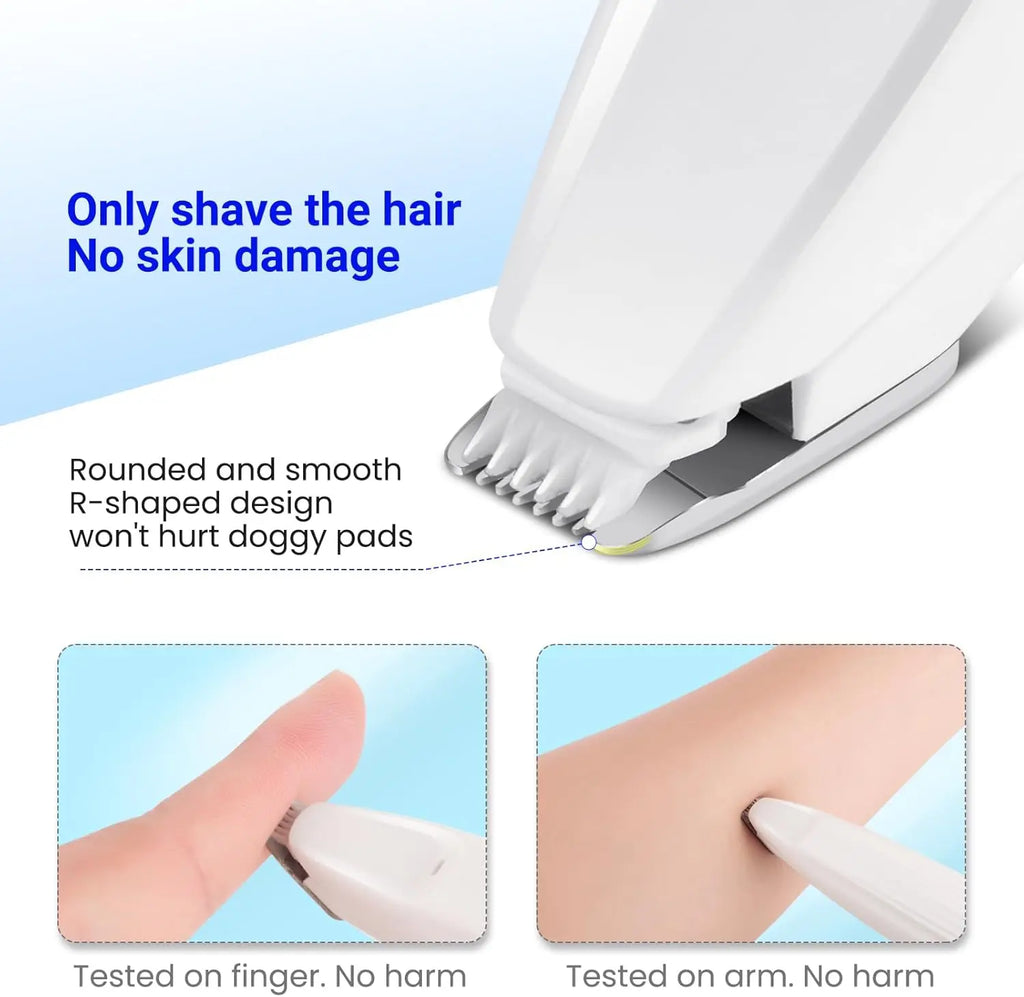 Cortador de Unhas Elétrico Pet — Silencioso + LED + USB