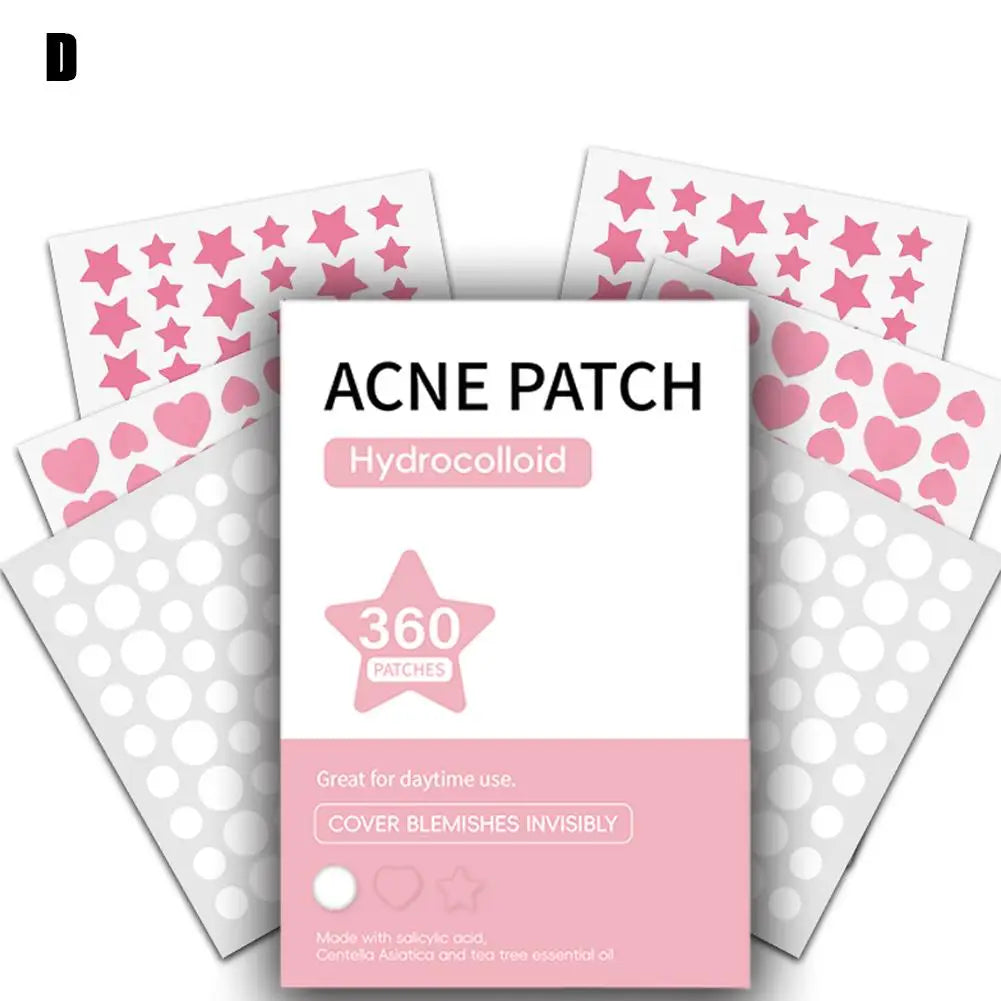 Patches Anti-Acne Hidrocoloides — Pack 360 unidades Coloridas