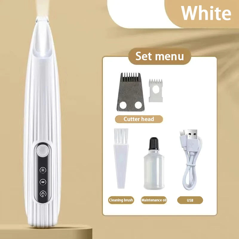 Cortador de Unhas Elétrico Pet — Silencioso + LED + USB
