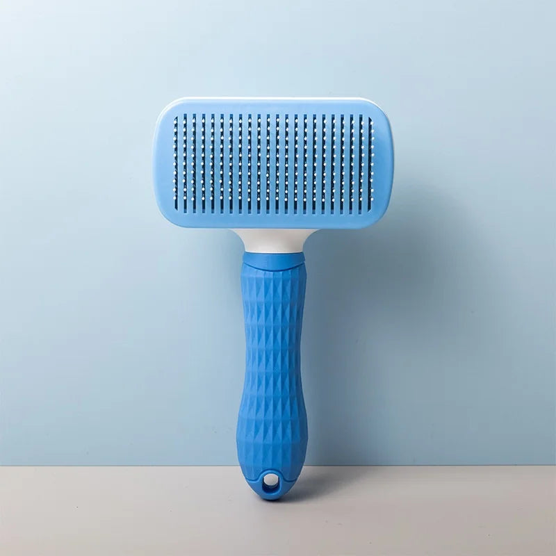 Escova Auto-Clean Pet — Botão Ejetor de Pelo para Cão e Gato