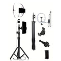 Ring Light 26cm + Tripé 1,1m — Bluetooth 3 Cores 10 Intensidades