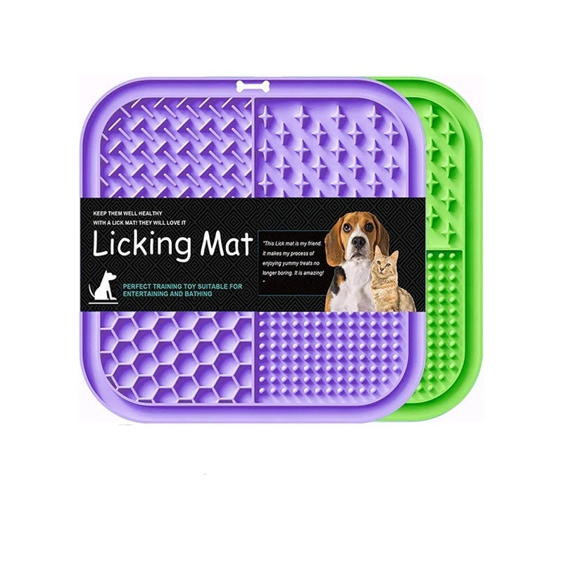 Tapete Comedouro Lick Mat — Antiestresse para Cães e Gatos