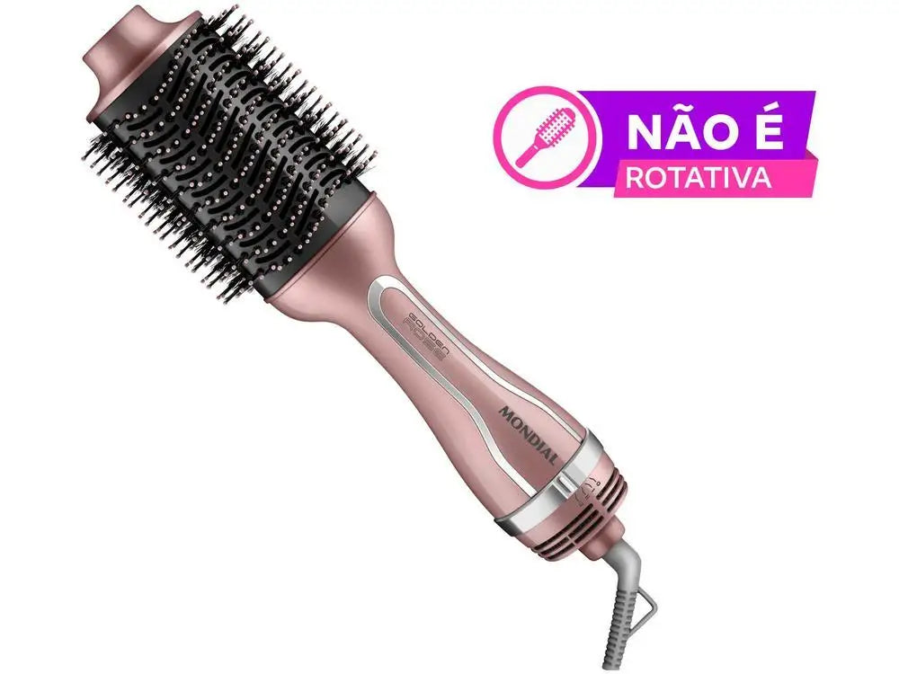 Escova Secadora Mondial ES-02 1200W — Seca + Modela + Alisa 3 em 1 (Bivolt)