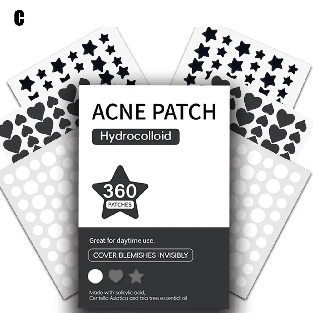 Patches Anti-Acne Hidrocoloides — Pack 360 unidades Coloridas